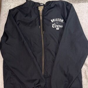 Brixton Coors Black Windbreaker Jacket